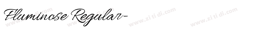 Fluminose Regular字体转换